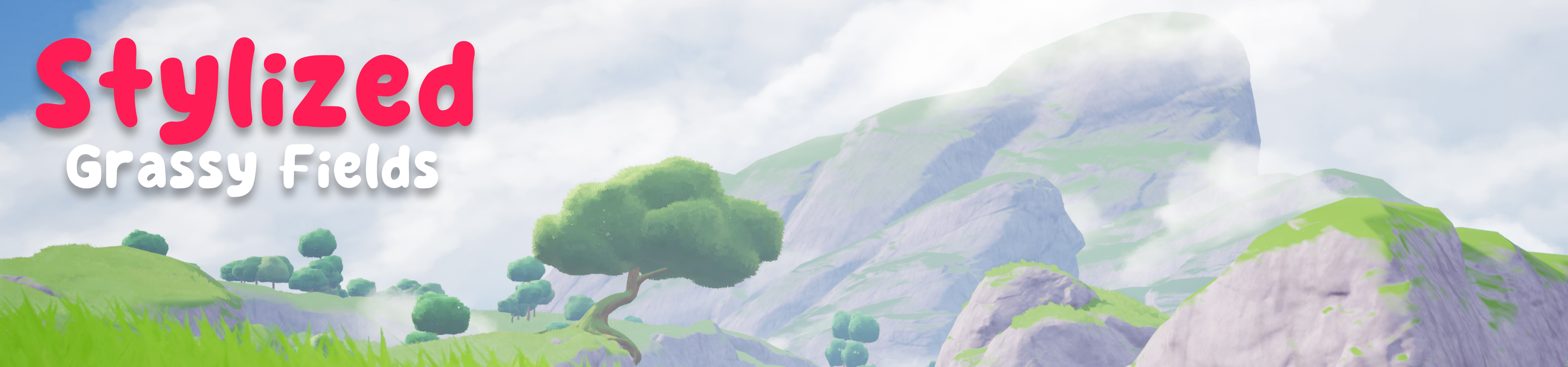 Stylized Grassy Fields Environment - Unreal Engine 5.1+