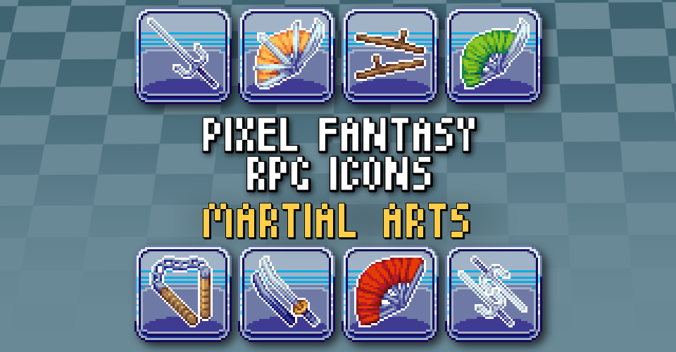 PIXEL FANTASY RPG ICONS - Martial Arts