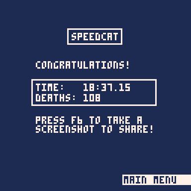 Victory screen Victory screen